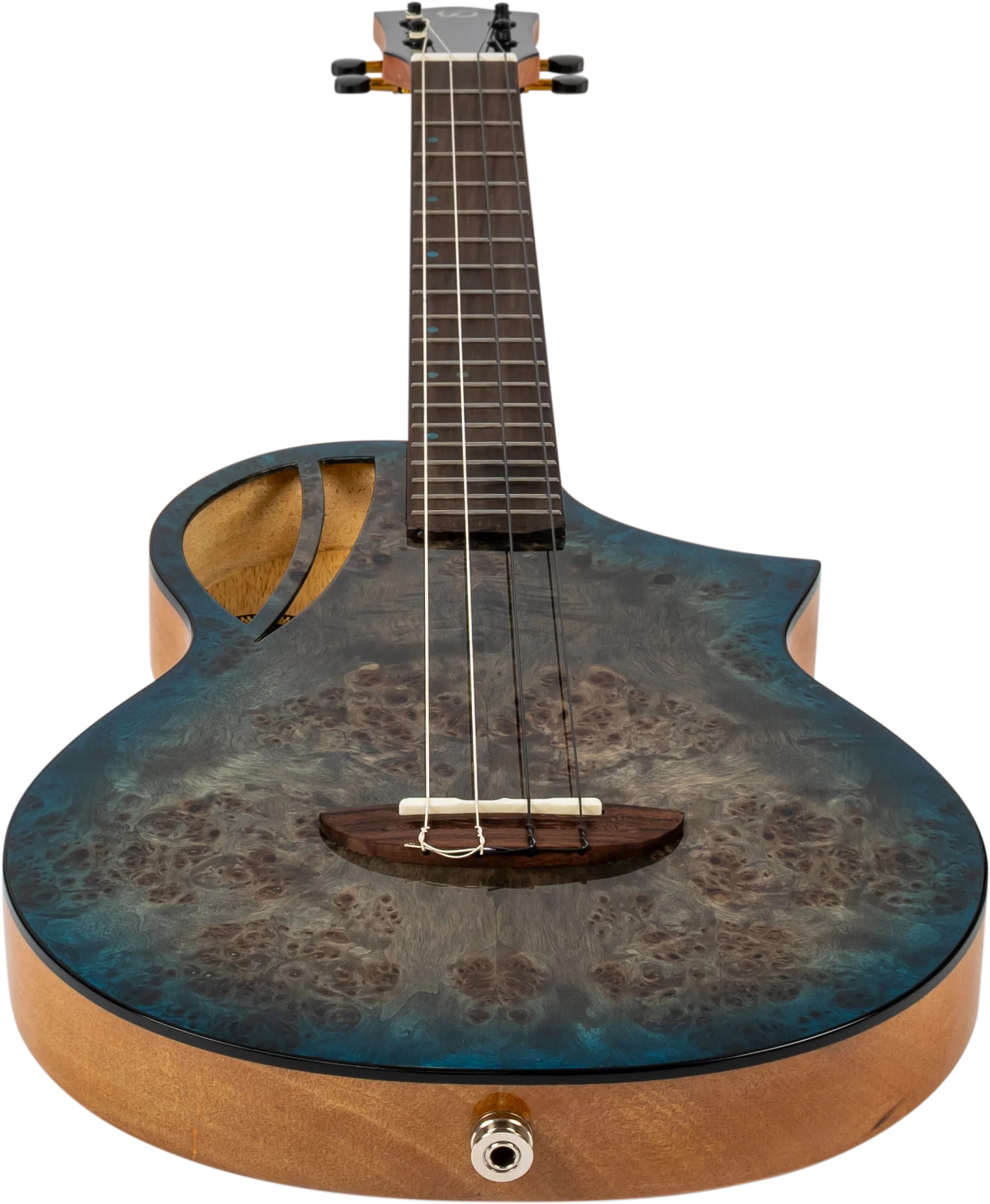 Aviator Galaxy Baritone Ukulele Blue Galaxy Burst CE